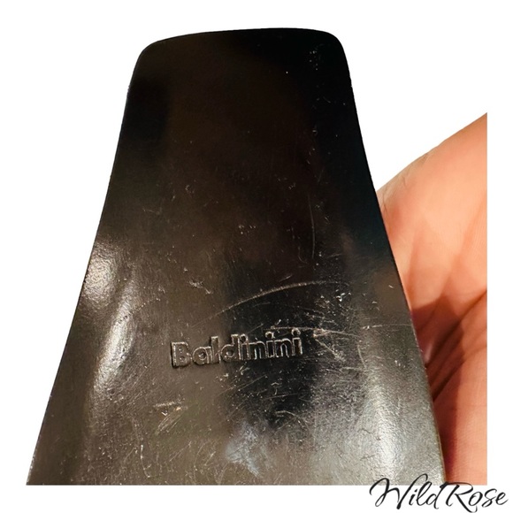 BALDININI Purple Suede w/ Rhinestones Leather Ankle Boots SZ 7 - Picture 11 of 16